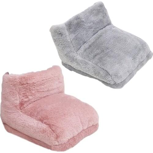 5V 8W Electric Warm Foot Warmer Massager Electric Heated Comfort Fleece Suede Cushion Washable Heats Control Settings Warmer