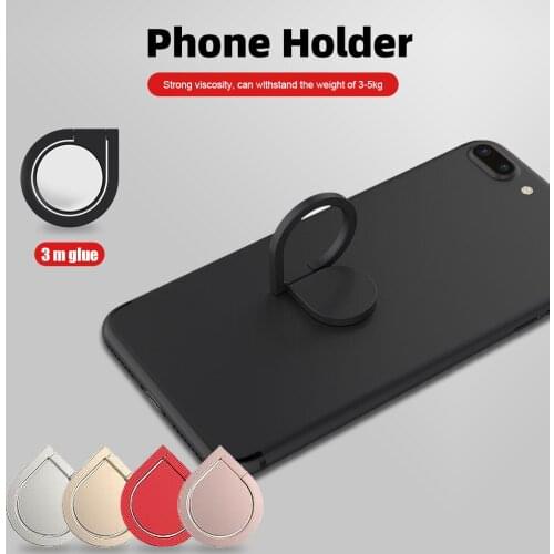 Mini Finger Ring Stand Holder Zinc Alloy Mobile Phone Ring Holder Car Mount Stand For iPhone Samsung Xiaomi Huawei SmartPhone