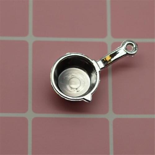 11PCS Fork Pot Kitchen Set Food Toys Dollhouse Miniature Dolls Accessories Pretend Play Kids Toy Mini Tableware Food Toys