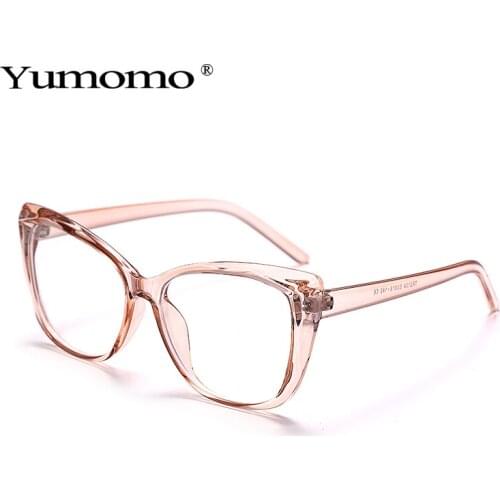 2021 New Anti Blue Light Optical Glasses For Women Men Classic Vintage Cat Eye Glasses Transparent Lens Unisex Oculos Eyeglasses