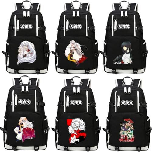 New Anime Inuyasha Backpack School Student Bags Bookbag Satchel Work Leisure Shoulder laptop Travel bags Gift