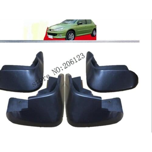 Front Rear Molded Car Mud Flaps For Peugeot 206 Hatchback Hatch 1998-2012 Mudflaps Splash Guards Mud Flap Mudguards Fender