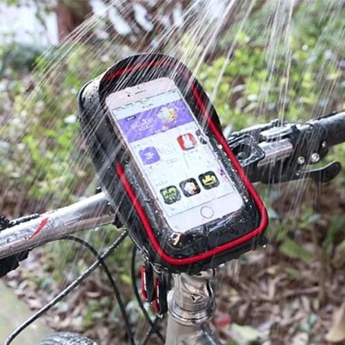 Touch-screen large-capacity front handlebar bag for riding mobile phone waterproof navigation bag, upper tube bag,front head bag