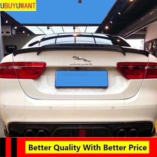 EPFBSQP For Jaguar XE/XEL 2017 2018 2019 2020 Year XE/XEL Carbon Fiber Exterior Rear Spoiler Tail Trunk Boot Wing Decoration