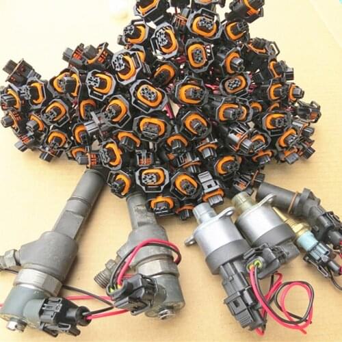 2 Pin/Way Female Diesel Common Rail Injector Plug Socket Electric Connector Wire Harness For BOSCH