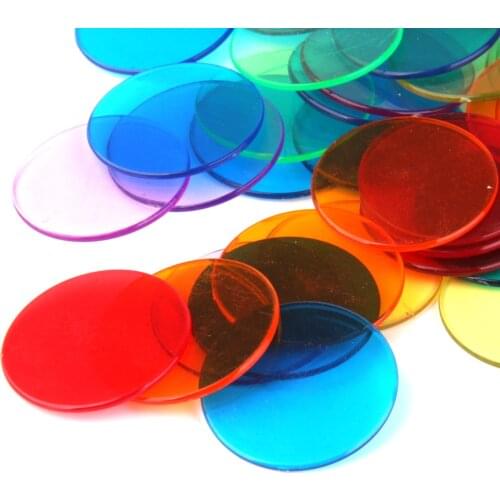 120x Colours POKER Counter Bingo Chips Markers 1 3/16" for Bingo Game Cards