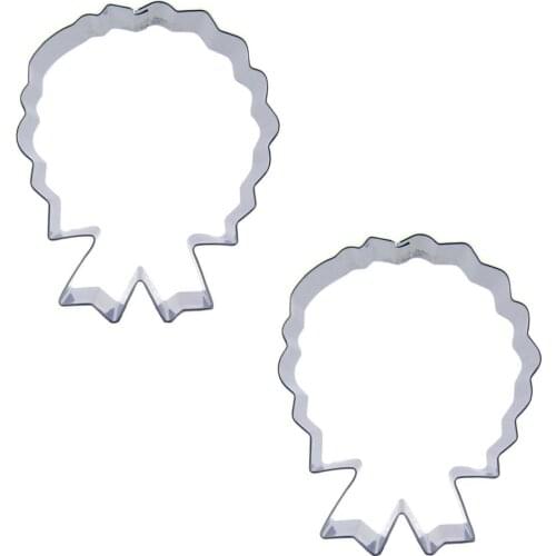 Badge shape 2 piece biscuit cutting molds, baking tools, cake decorating soft candy tools