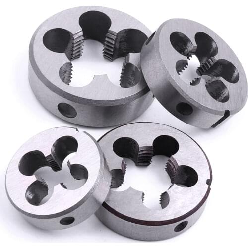 4PCS/set G1/2" G1/4" G1/8" G3/8" Threading Die Round HSS Pipe Standard Die Threading Tools For Water Pipe Mold Machining