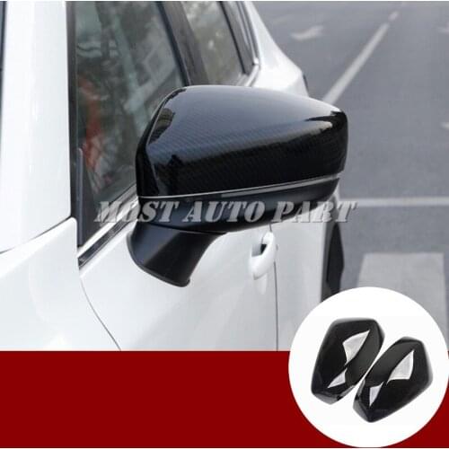 ABS Chrome Rearview Mirror Frame Trim Cover For Mazda CX-8 2018-2019 Black/Silver Car accesories interior Car decoration