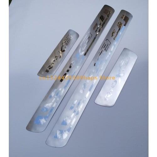 Accessories For KIA RIO 3 4 x- line x line Stainless Steel Door Sill Trim styling sticker Scuff Plate Guard Protector 2018 2019