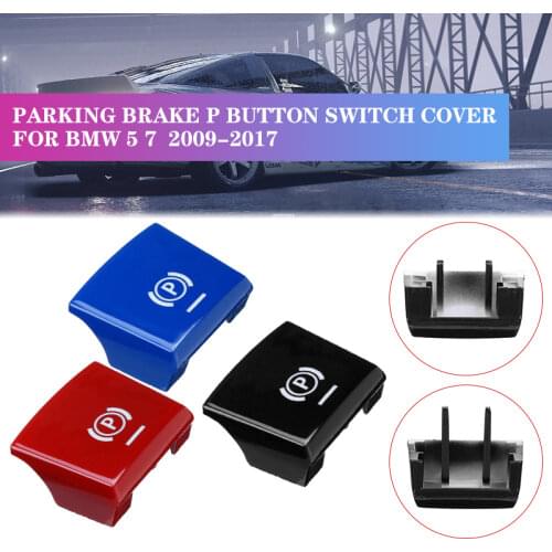 09-14/14-17 Car Handbrake Parking Brake P Button Switch Cover For BMW 5 7 F01 F02 F07 F10 F11 F18 F30 520 523 730 2014 2015-2017