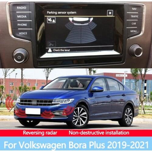 Car Display Screen Reversing Before After Image Radar Sensor Sound Warning Detection System For Volkswagen Bora Plus 2019-2021