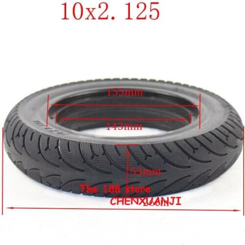 Free Shipping10x2.50 Tubeless Wheel Tyres Solid Tyre 10x2.125 for 8/10 inch Electric Scooter Accessory Electric Scooter Tires
