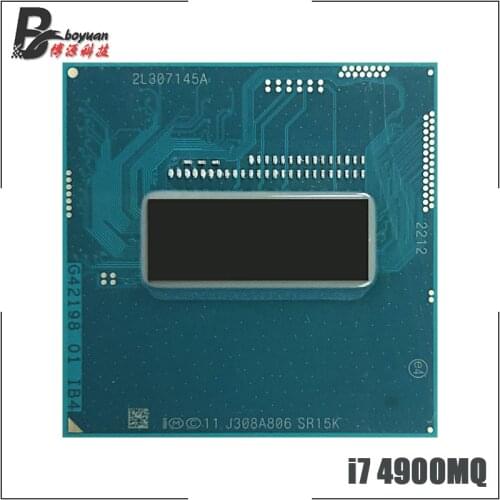 Intel Core i7-4900MQ i7 4900MQ SR15K 2.8 GHz Quad-Core Eight-Thread CPU Processor 8M 47W Socket G3 / rPGA946B