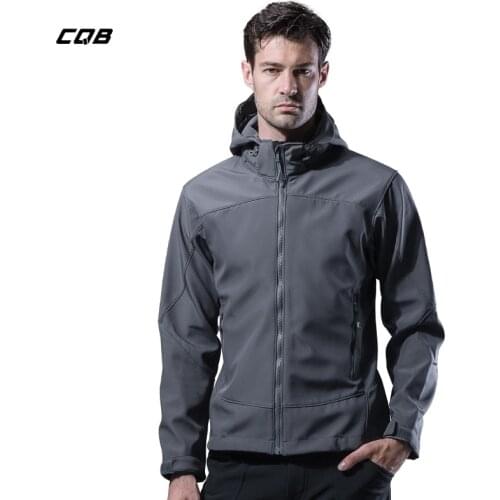 CQB Outdoor Sports Camping Tactical Military Mens Hiking Softshell Jackets Waterproof Climbing Winter Male Clothes Hunting Coat