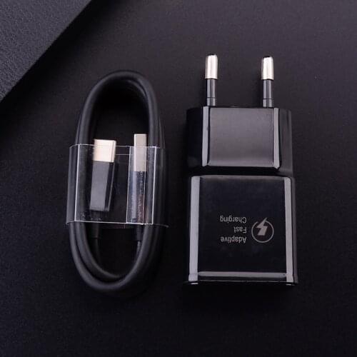 Top Quality 5V 2A EU Plug USB Fast Charger Cable Mobile Phone Wall Travel Power Adapter For Samsung A51 A50 S20 S9 Xiaomi Huawei