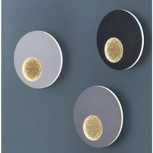 Wandering moon creative wall lamp background living room bedroom lamp hotel guest room decorative lamp stair corridor lamp