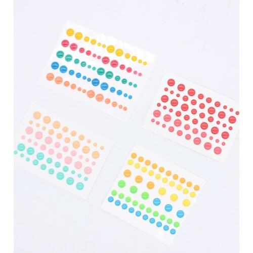 KSCRAFT 4pcs/set Sugar Sprinkles Self- adhesive Enamel Dots Resin Sticker for Scrapbooking/ DIY Crafts/ Card Making Decoration