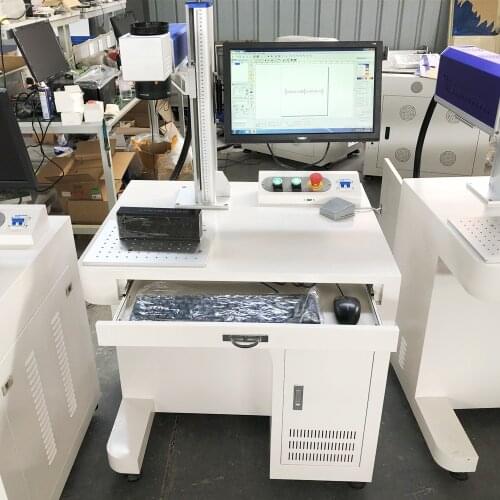 RAYCUS 20W 30W 50W Fiber Laser Marking Machine Used For Metal Steel Aluminum Gold Silver Brass Phone Steel Engraving And Cutting