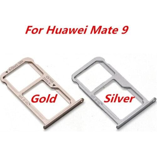 1 Piece Nano SIM Card Tray+SD Card Holder SIM & SD Memory Tray for Huawei Mate 9