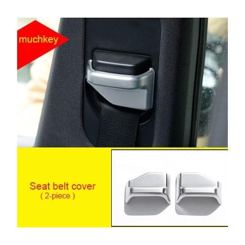 Seat Belt Cover Molding Trim For Benz Abs 2016-2019 2pcs Chrome A Class