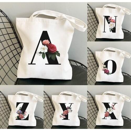 2021 Summer New Flower Letter Shoulder Canvas Bags Large Capacity Wild Messenger Bag Cute Fun Handbag Vogue Women Bag