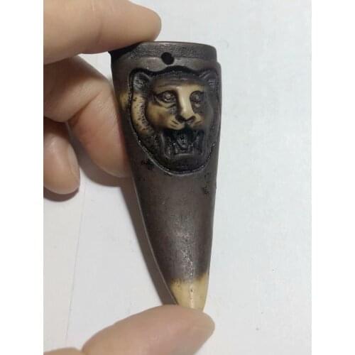 16 pcs Sale Yak Bone Necklace Pendant Charm Mens Carve Simulation