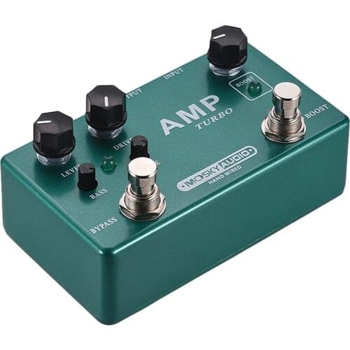 Mosky Amp Turbo Guitar Effect Pedal 2 In 1 Boost Overdrive Effects True Bypass