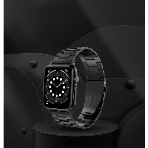 Stainless Steel Watch Bands Compatible Apple Watch 1,2,3,4,5,6 Metal Replacement Watch Straps Polished Matte Brushed Finish