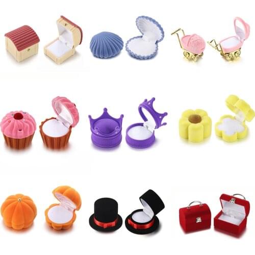 Jewelry Box Ear Nail Box Ring Box Jewelry Gift Box Earring Necklace Box Cute Cartoon Trinket Box