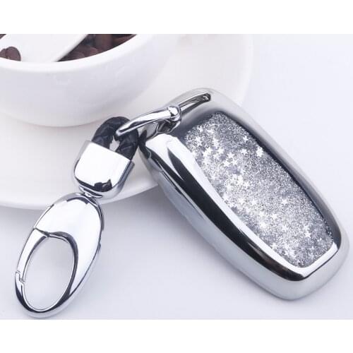 Tpu quicksand Car Key Case Cover Shell For Audi A1 A3 A4 A5 A6 A7 A8 Quattro Q3 Q5 Q7 2010 2011 2012 2013 2014 2015 2016 2017