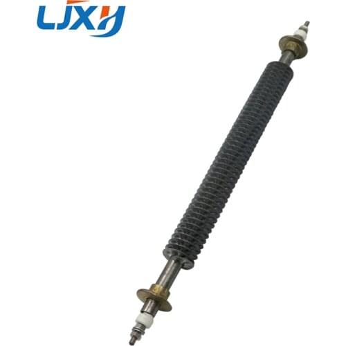 LJXH Straight Type Fin Tubular Heating Element 220V,400W/500W/600W Air Dry Heater Tube Dia. 16mm, 304 Stainless Steel