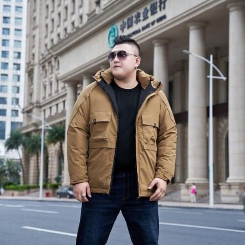 Winter New mens hooded Parka mens fashion casual Cotton jacket men jacket 140 KG 150KG winter coat large size 10XL 9XL 8XL 7XL
