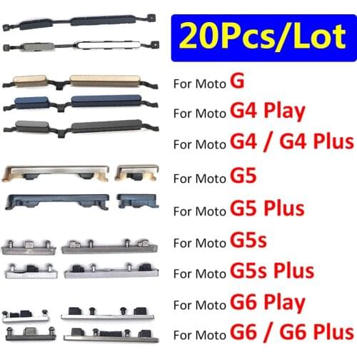 New For Motorola Moto G6 Play G7 Power G5S G4 Plus One Vision Volume Power Buttons Power Button + Volume Button Side Button