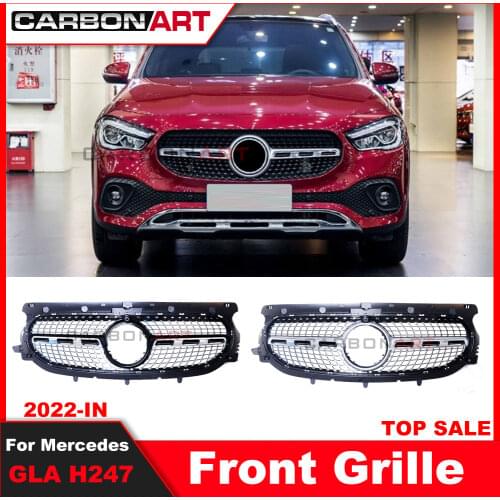 2020+ Diamond Grill GLA H247 Front Bumper Mesh For mercedz Gla class H247 Diamond Grille For GLA200 GLA250 GLA260 2020+ Year