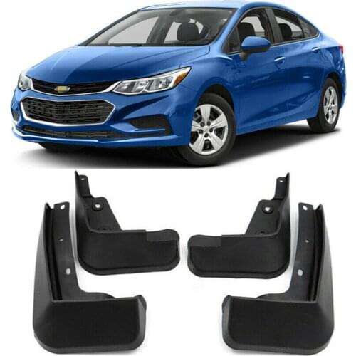 4pcs Molded Car Mud Flaps For Chevrolet Cruze 2016 2017 2018 Sedan Mud flap Splash Guards Car fender Flares Front Rear Mudguards