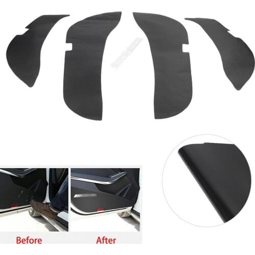 4pcs Car Door Inner Protective Anti Kick Carbon fiber Film Sticker For Mercedes Benz C-Class W205 2015 2016 2017