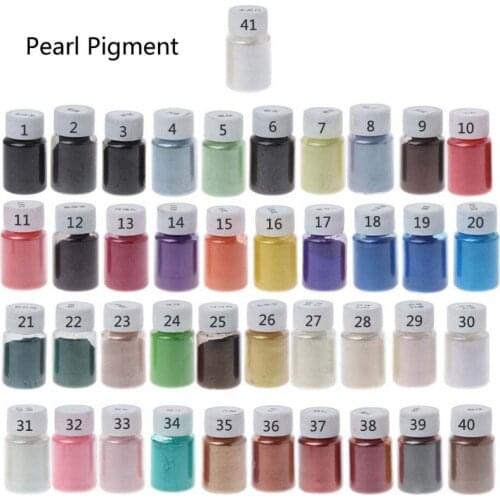 41Color Pearl Mica Powder Epoxy Resin Colorant Dye Pearl Pigment Jewelry Making 667C