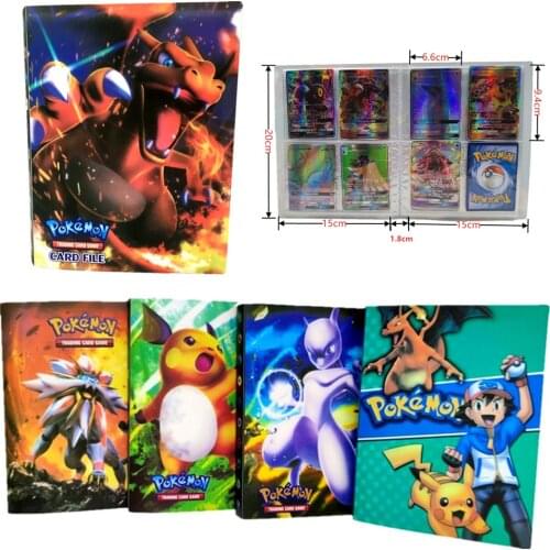 Pokemon Cards Album Book Cool 240Pcs Anime Card Collectors Game GX Francaise Cards Box Card Binder Holder Children Gift Toy