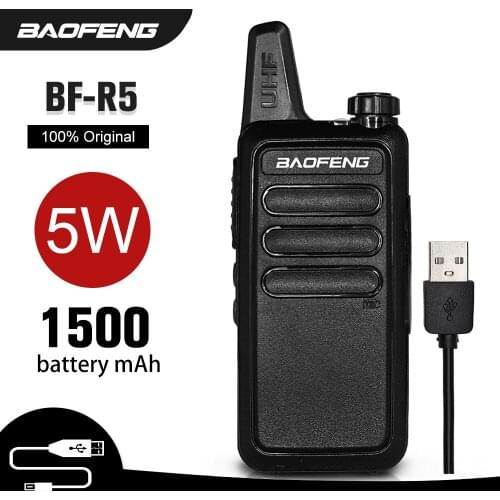 Baofeng BF-R5/C9 Mini Walkie Talkie USB Fast Charger Ham CB Portable Radio Set BFR5 mini walkie-talkie Two Way Radio up bf-888s