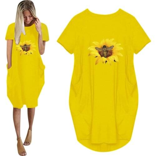 Летние платья с принтом Bewaste China At AliExpress