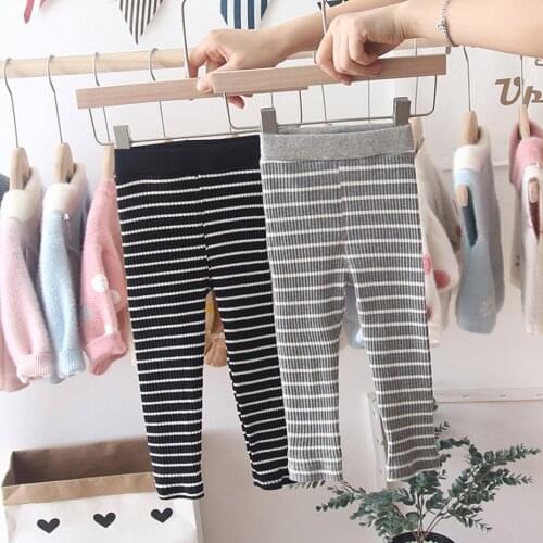 Toddler Girl Pants Striped Girls Trousers Spring Autumn Children Pants Casual Style Girls Clothes