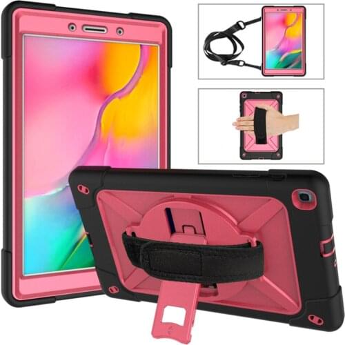Tablet Case for Samsung Galaxy Tab A8.0 SM-T290/T295, 360 Rotatable Three-Layer Hybrid Heavy Duty Shockproof FullBody Protective