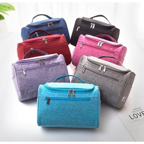 Waterproof Hanging Makeup Bag Oxford Travel Organizer Cosmetic Bags For Women Men Necessaries Make Up Case Washing Toiletry Bag