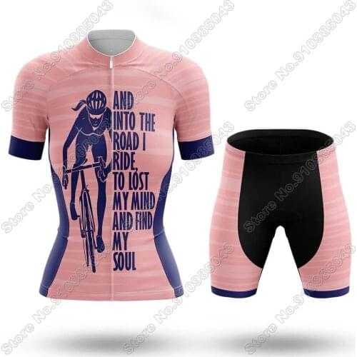 Find My Soul - Women - Cycling Wear Summer Short Sleeve Team Clothing Bike MTB Sports Jersey Set