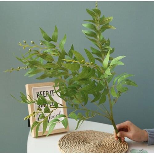Artificial salix leaf High-end wedding home engineering hotel road guide decoration simulation fake leaf