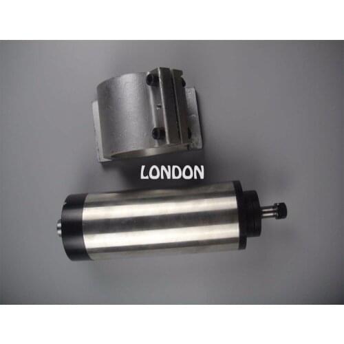 CNC spindle kit ER11 diameter 80mm 220V 1.5KW water cooling spindle motor+ 1 piece spindle support