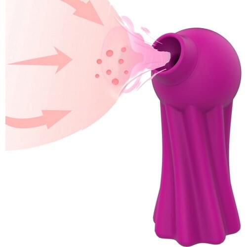 Mini Clit Sucker Vibrator Oral Licking Pussy Tongue Vibrating Nipple Sucking Blowjob Clitoris Stimulator Adult Female Sex Toys
