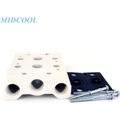 Solenoid Valve Base 4V100 Series 4V110 Plate 100M-2F/3F/4F/5F/6F/7F/8F/9F/10F/11F/12F Manifold