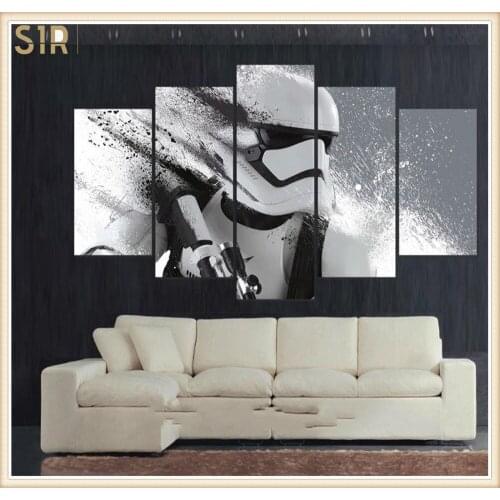 Star War Decorations for The Five - Part Movie Poster Living Room Decoration Room Decor Anime Decor Wall Paintings Home Decor